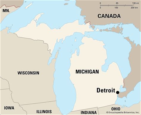 where is detroit in the us|Detroit, Michigan .